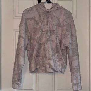 Hollister pink camo zip up hoodie